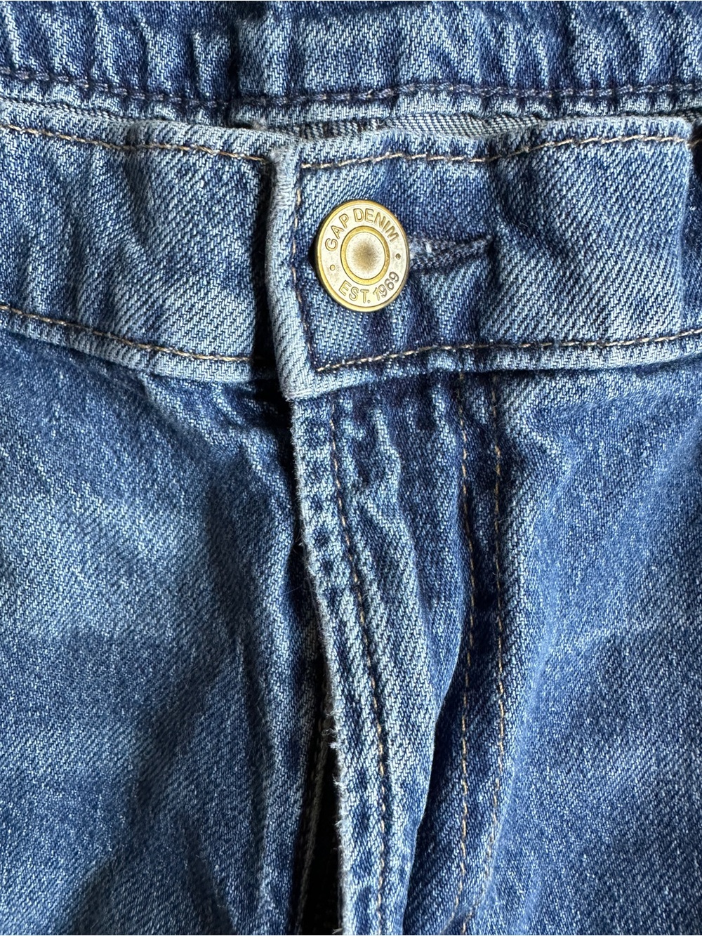 Gap Women's Blue Loose High Rise Denim Jeans Size 32/ 14S - Picture 6 of 9